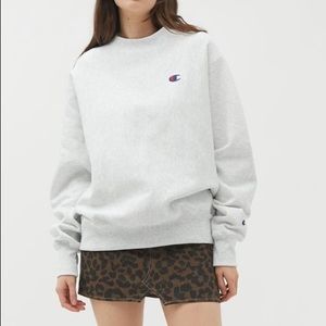 Light Grey Champion Reverse Weave Crewneck